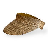 Kids Woven Palm Leaf Visor