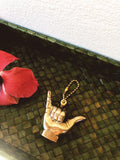 Brass Shaka Keyring - By Pineapple Traders