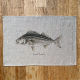 Sriped Trumpeter Linen Tea Towel - By Bobby Seaford