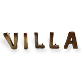 Brass Letters "VILLA" or “LANAI” | by Pineapple Traders