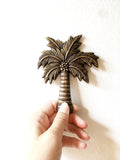 Coconut Palm Brass Plaque - As Seen on The Block