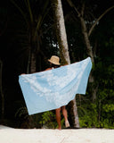 Sand Free Towel “Summer Blue Hibiscus” - Aloha de Mele