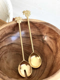 Brass Salad Servers
