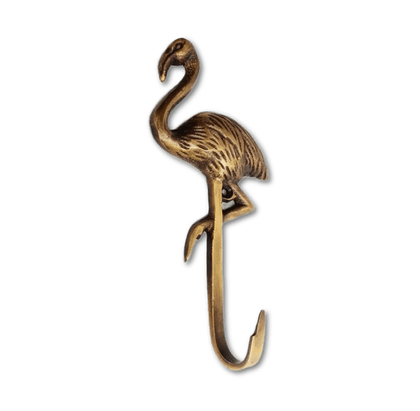 Brass Flamingo Hook by Pineapple Traders