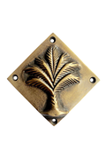 Brass Palm Diamond Plaque