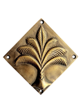 Brass Palm Diamond Plaque