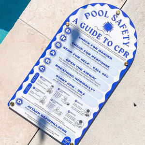 Mediterranean inspired Pool Safety Signs are here!