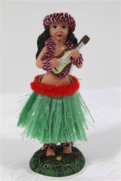 2 Poupées Hula Hawaïennes Pour Tableau De Bord - Ornement De Voiture Coloré, Décoration De Bureau Ou Maison - Bougent à La Lumière - 3