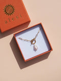 18K Gold Freshwater Keshi Pearl Necklace - Alesi Jewellery