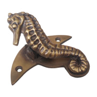 Brass Seahorse Wall Clip