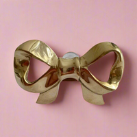 Coquette Brass Bow Hook