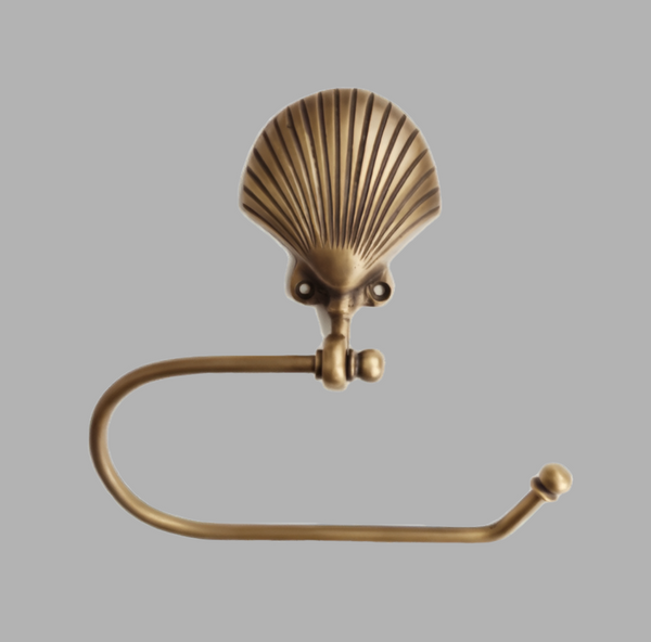 Toler Rool Shells Toilet Roll Holder - Scallop Shell – Pineapple Traders