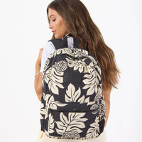 “Keep it Light” Backpack - Holomua in Sand on Black by Aloha Collection