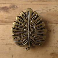 Brass Monstera Leaf Knob | by Pineapple Traders