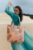 Day Tripper Tote Bag - Papeete in Toffee/Sandstone by Aloha Collection