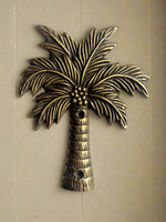 Coconut Palm Brass Plaque - As Seen on The Block