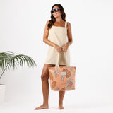 Day Tripper Tote Bag - Papeete in Toffee/Sandstone by Aloha Collection