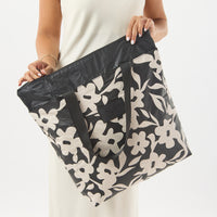 Day Tripper Tote Bag - Fall Flowers in Black/Sandstone Aloha Collection