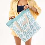 Day Tripper Tote Bag - Party Wave in Low Tide by Aloha Collection