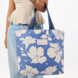 Day Tripper Tote Bag - Salina in Tiny Stripe/Navy by Aloha Collection