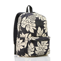 “Keep it Light” Backpack - Holomua in Sand on Black by Aloha Collection