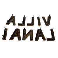 Brass Letters "VILLA" or “LANAI” | by Pineapple Traders