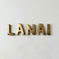 Brass Letters "VILLA" or “LANAI” | by Pineapple Traders