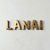 Brass Letters "VILLA" or “LANAI” | by Pineapple Traders