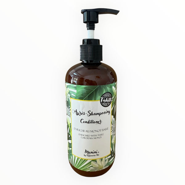 Tiki Tahiti conditioner bottle with a pump on a white background