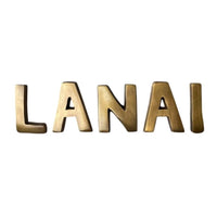 Brass Letters "VILLA" or “LANAI” | by Pineapple Traders
