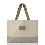 Holo Holo Reversible Tote “Cabana” in Olive/Sandstone by Aloha Collection