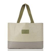 Holo Holo Reversible Tote “Cabana” in Olive/Sandstone by Aloha Collection