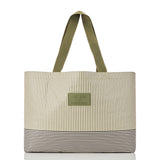 Holo Holo Reversible Tote “Cabana” in Olive/Sandstone by Aloha Collection
