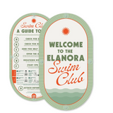 Double Sided Mid Century Pool Sign by Holidae Haus