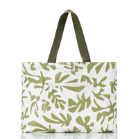 Holo Holo Reversible Tote “Mo’orea” in Bellini/Olive by Aloha Collection