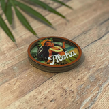 Hula Girl Coaster Magnet