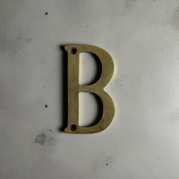 Brass Alphabet Letters – 9cm | Solid Brass Decorative Letters