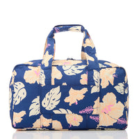 “Keep it Light” Weekender Duffle Bag - Pape’ete in Neon Moon/Navy by Aloha Collection