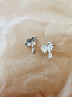 Silver Earrings - Palm Tree
