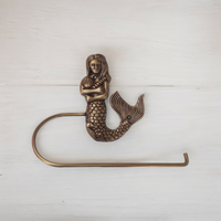 Brass Mermaid Towel Holder