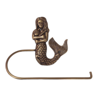 Brass Mermaid Towel Holder