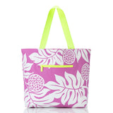 Aloha Collection Day Tripper Tote in “Holomua” Orchid and White