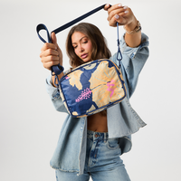 Le Tour - “Pape’ete” bag in Neon Moon/Navy by Aloha Collection