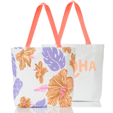 Reversible Tote in Original Aloha/Pape’ete by Samudra in Ube/Neon by Aloha Collection