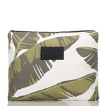 Max Pouch - Lū’au in White/Green Leaf print by Aloha Collection