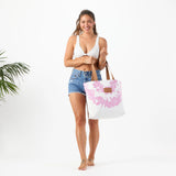 Day Tripper Tote Bag - Plumeria Lei in Petal by Aloha Collection