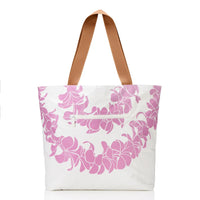 Day Tripper Tote Bag - Plumeria Lei in Petal by Aloha Collection