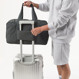 “Keep it Light” Weekender Duffle Bag - Monochrome in Black by Aloha Collection