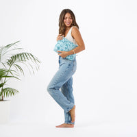 Mid Pouch - Breezy in Pacific/LeMu by Aloha Collection