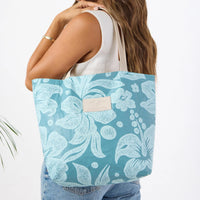 Reversible Tote “Breezy” in Pacific/LeMu Blue by Aloha Collection